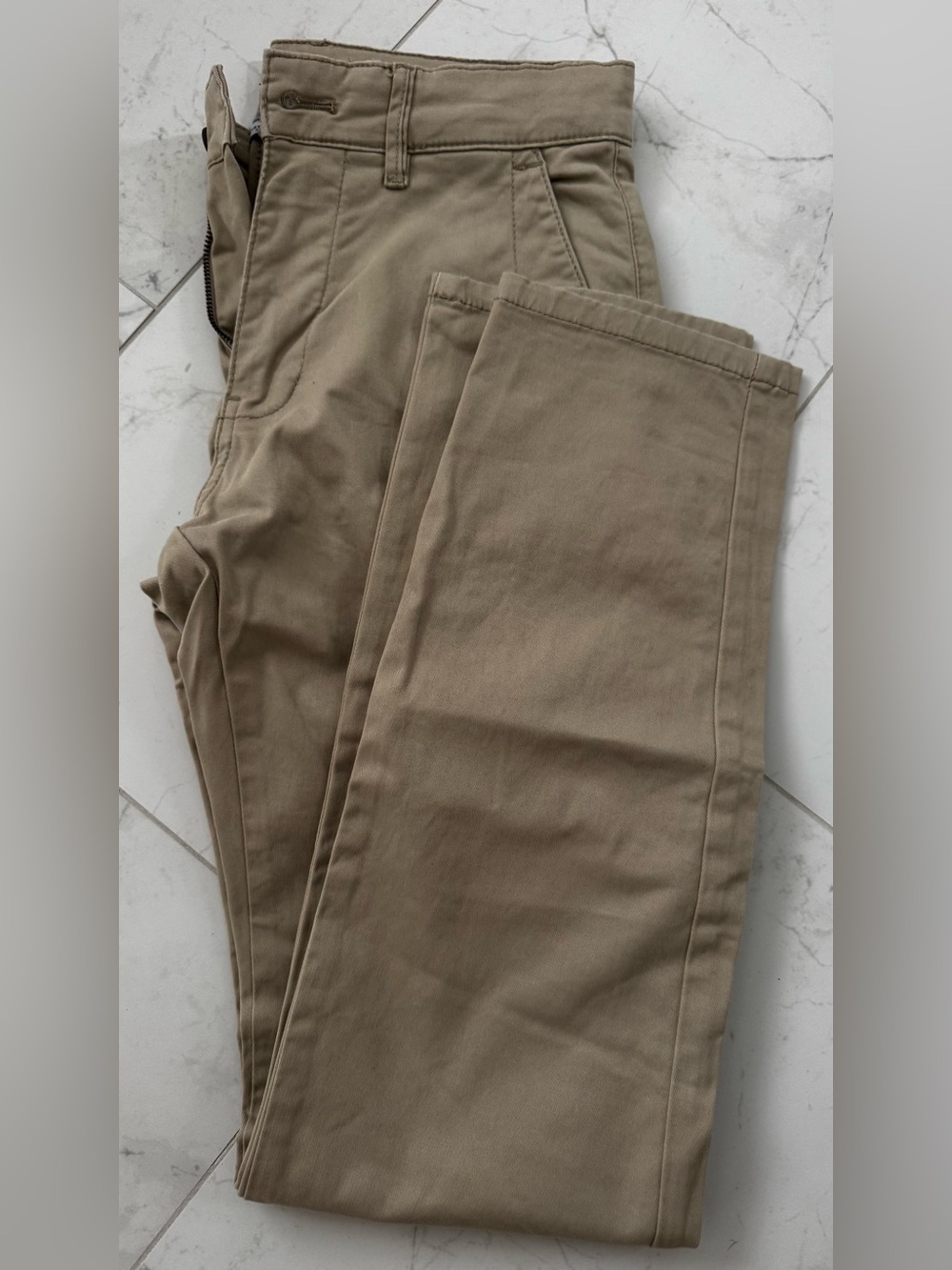 Easy Wear Boys Khaki Slim Fit Pants. Size 38